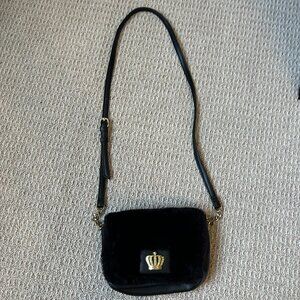 Juicy Couture Purse Black Faux Fur